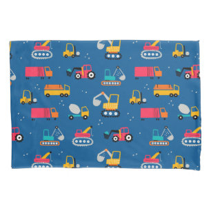 Cute Contruction Movers Pattern Pillowcase
