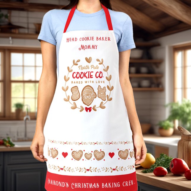 Cute Cookie Baking Christmas Apron (Cute Cookie Baking Christmas Apron)
