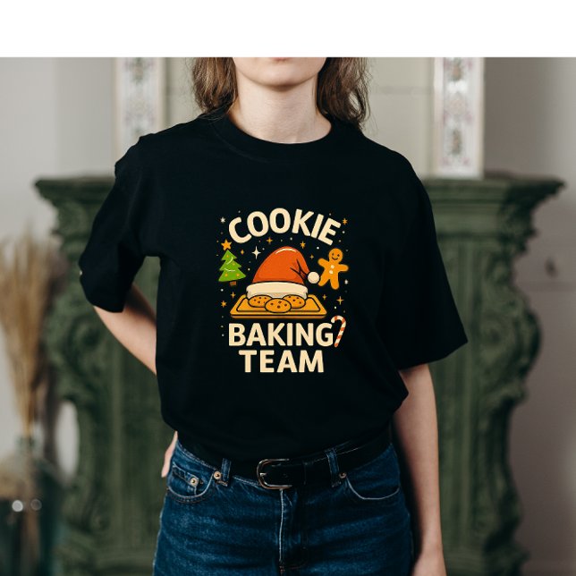 Cute Cookie Baking Team Christmas Design T-Shirt (Creator Uploaded)