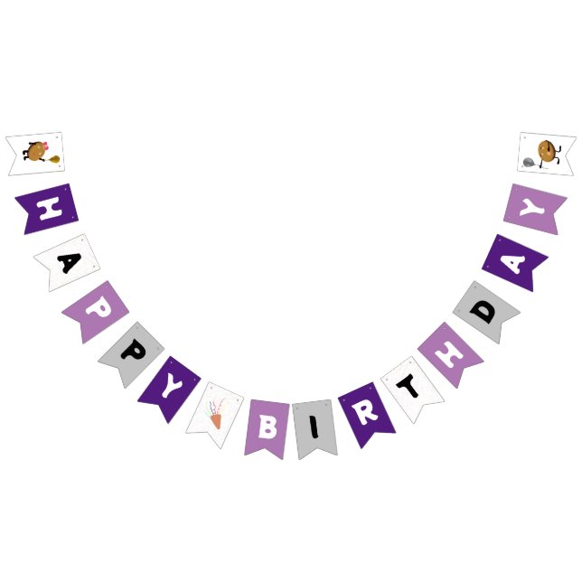 Cute cookie birthday bunting  (All)
