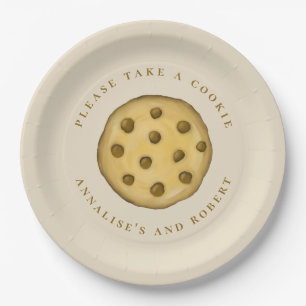 Cute Cookie Dessert Simple Chocolate Chip Paper Plate