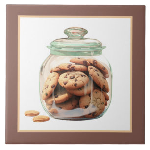 Cute cookie jar bakery business home crafting ceramic tile