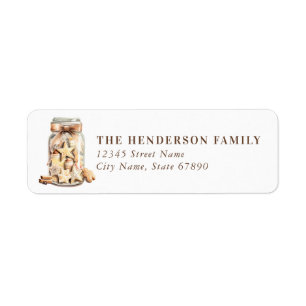 Cute Cookie Jar Return Address Labels