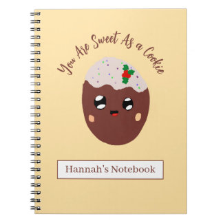 Cute Cookie Personalised Notebook