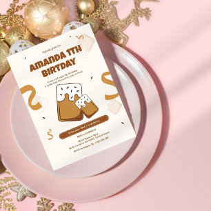 Cute Cookie-Themed 1st Birthday Invitation