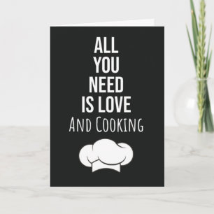 Cute Cooking Cards Chef Foodie Cook