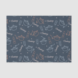 cute cooking kitchen tools pattern tissue paper