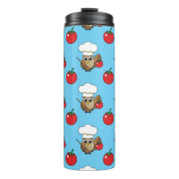 Cute Cooking Owl Cartoon