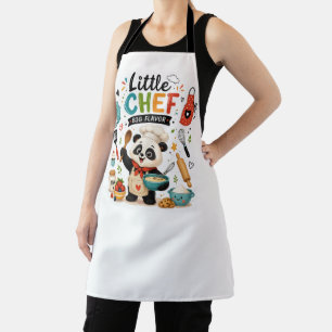 Cute Cooking Panda Chef Cartoon Fun Print Apron