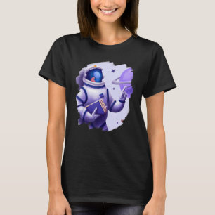 Cute Cool Astronaut Teacher Student Professor Sch T-Shirt