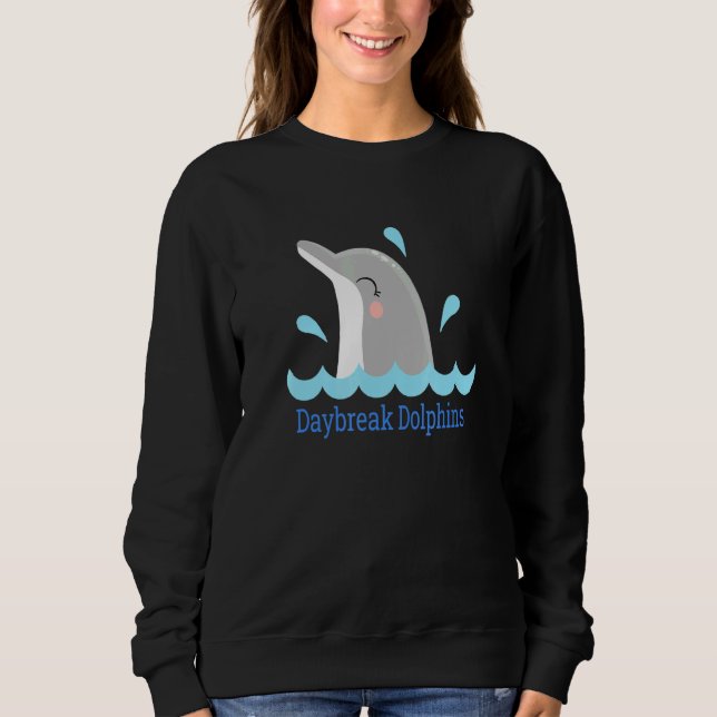 Cute Cool Dolphins Daybreak Elementary School Ut S Sweatshirt (Front)
