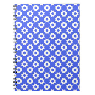 Cute, cool, elegant and classic blue dots notebook
