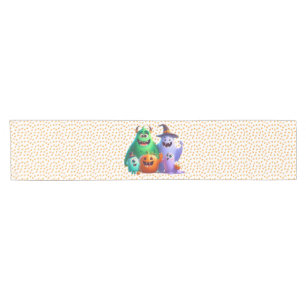 Cute  & Cool, Halloween Monsters   Short Table Runner