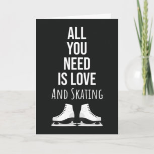 Cute Cool Ice Skating Cards Girl Ornaments 