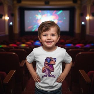 Cute Cool T-Rex Dinosaur Sunglasses Toddler Kids Baby T-Shirt