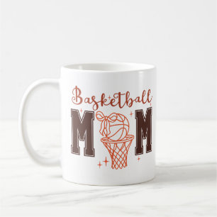 Cute Coquette Basketball Mom Coffee Mug