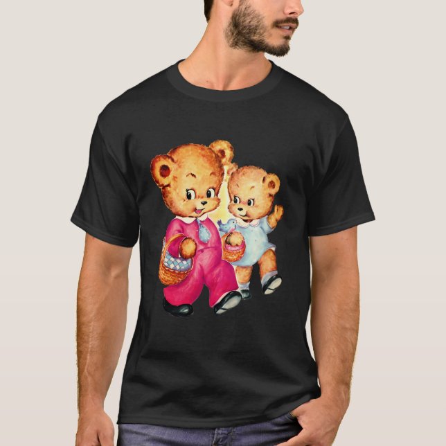 Cute Coquette Bear Aesthetic Trendy T-Shirt (Front)