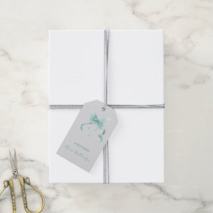 Cute Coquette Blue Bow Personalised Gift From Tags