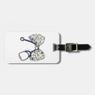 Cute Coquette Bow Coquette Bow Nurse Nursing Luggage Tag