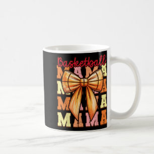 Cute Coquette Bow Game Day Basketball Mama For Mom Coffee Mug