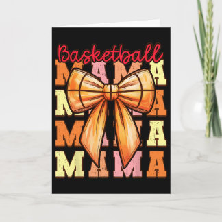 Cute Coquette Bow Game Day Sketll Mama For Mum Gir Card