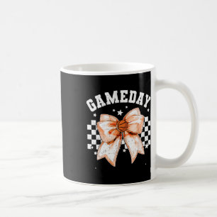 Cute Coquette Bow Sketll Retro Game Day Women Girl Coffee Mug