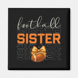 Cute Coquette Bow Srt Fantasy Football Sister Foot Magnet