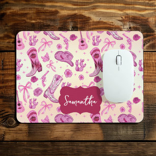 Cute Coquette country girl aesthetic pattern Mouse Pad