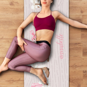 Cute Coquette Cowgirl Boots Personalised  Yoga Mat