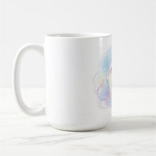 Cute Coquette Ghost with Pink Bow Personalized Hal Coffee Mug