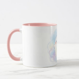 Cute Coquette Ghost with Pink Bow Personalized Hal Mug