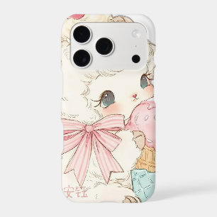 Cute Coquette Pink Bow Floral Vintage iPhone Case