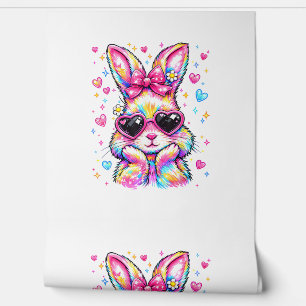 Cute Coquette Tie Dye Rabbit Easter Bunny Women Gi Wallpaper
