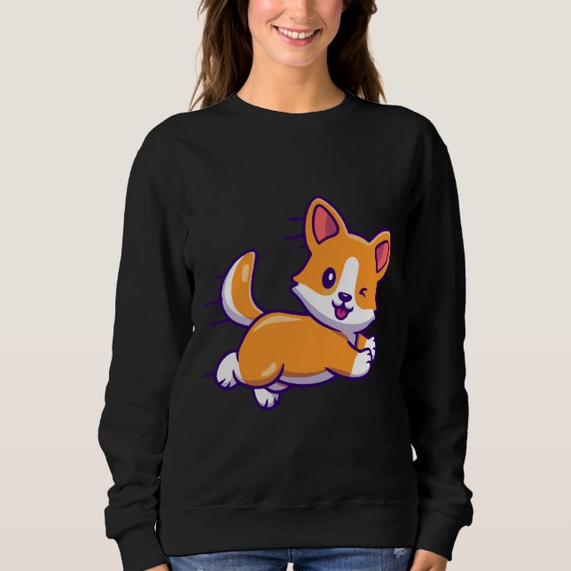 Cute Corgi  468 Sweatshirt (Front)