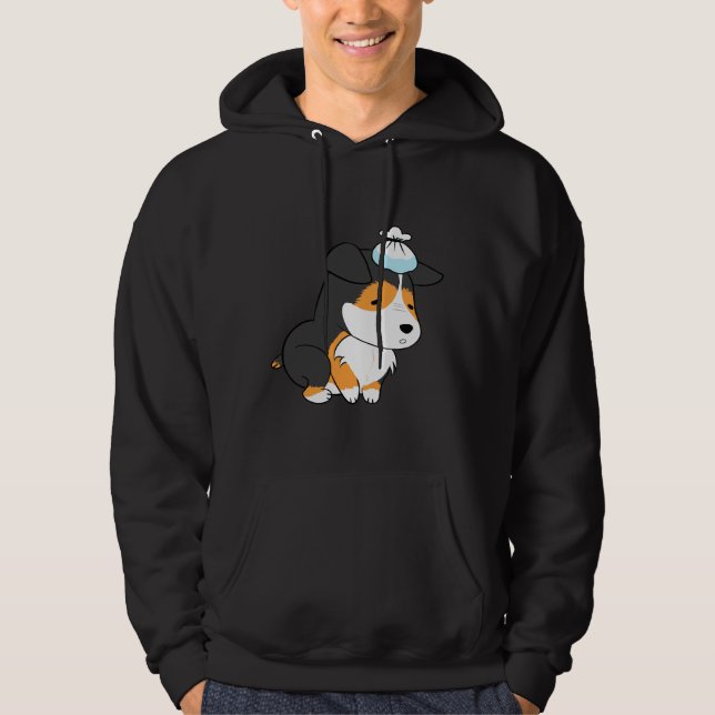 Cute Corgi  523 Hoodie (Front)