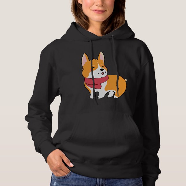Cute Corgi  527 Hoodie (Front)