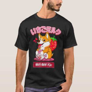 Cute Corgi 90s Japanese Otaku Stylish Aesthetic Mi T-Shirt