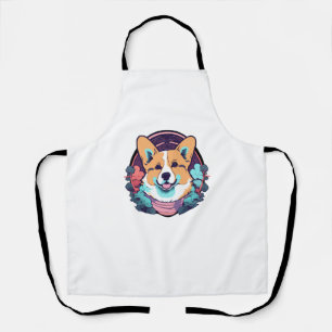Cute corgi apron