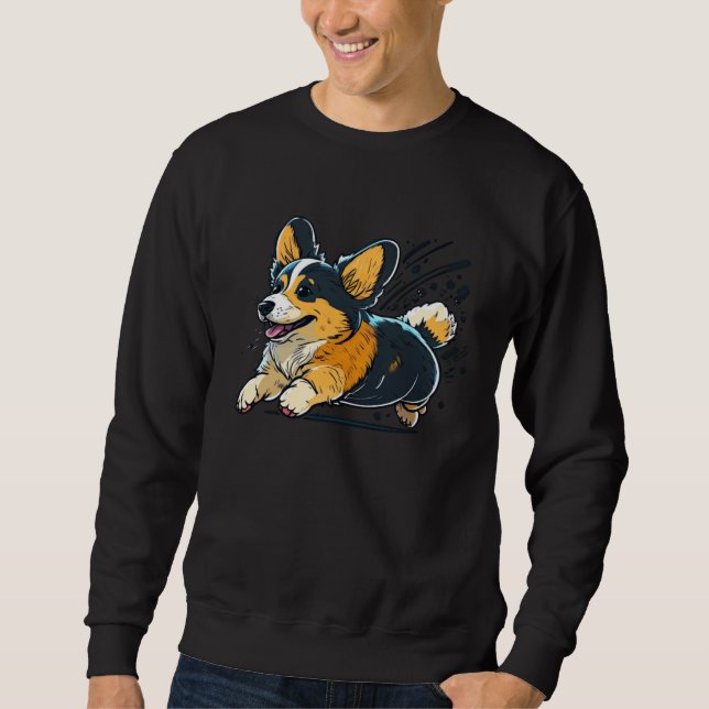 Cute Corgi Cool Pembroke Welsh Corgi  14 Sweatshirt (Front)
