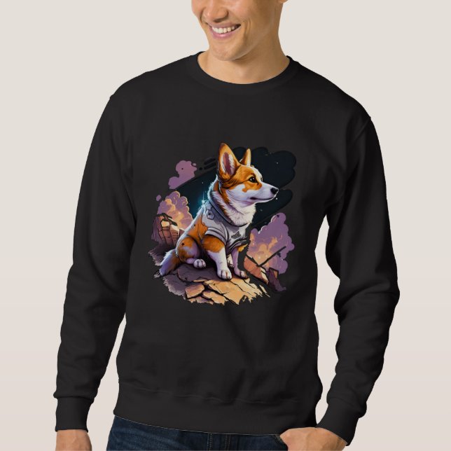 Cute Corgi Cool Pembroke Welsh Corgi  16 Sweatshirt (Front)