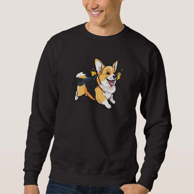 Cute Corgi Cool Pembroke Welsh Corgi  38 Sweatshirt (Front)