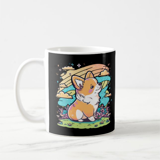 Cute Corgi Cool Pembroke Welsh Corgi  6  Coffee Mug (Left)
