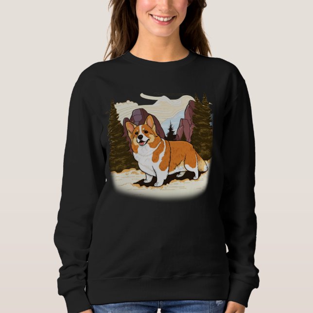 Cute Corgi Cool Pembroke Welsh Corgi  7 Sweatshirt (Front)