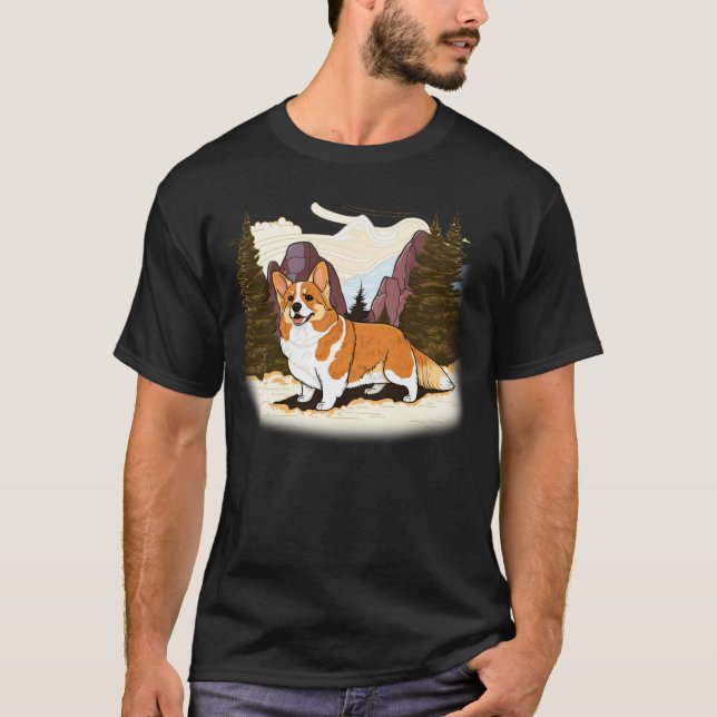 Cute Corgi Cool Pembroke Welsh Corgi  7 T-Shirt (Front)