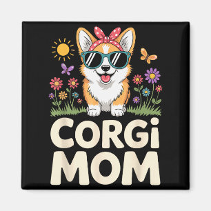 Cute Corgi Design For Women Girls Mom Dog Welsh Co Magnet