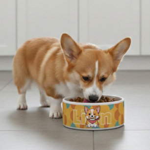 Cute Corgi Dog Bowls, Funny Pattern Puppy