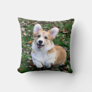 Cute Corgi Dog Leaping Cushion
