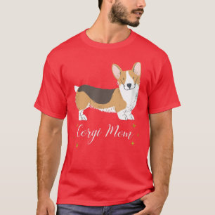 Cute Corgi Dog Mum Mothers Day Pet Tfor Small Dog T-Shirt
