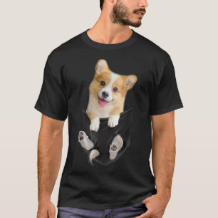 Cute Corgi Dog Mum Pup in Pocket Corgi Mum Girl Wo T-Shirt