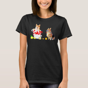 Cute Corgi Dog Tee Mad Hatters Tea Party Food